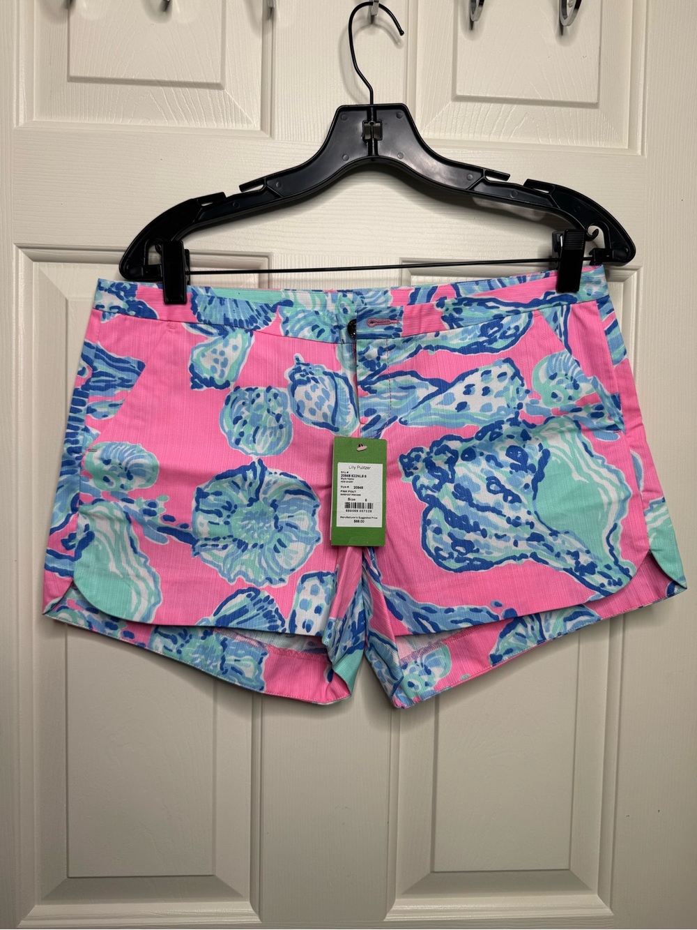NWT Lilly Pulitzer Adie Shorts Pink Pout Barefoot Princess size 6